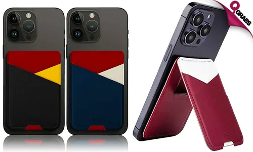 Flip & View Adhesive Phone Wallet Stand!